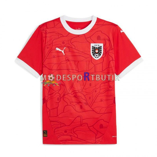 Österrike Matchtröja Hemma Euro 2024 Kortärmad ,Herr