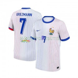 Frankrike Matchtröja Antoine Griezmann 7 Borta Euro 2024 Kortärmad ,Herr