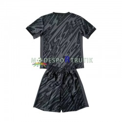 Frankrike Matchtröja Målvakt Borta Euro 2024 Kortärmad ,Fotbollsställ Barn