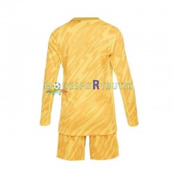 Frankrike Matchtröja Målvakt Hemma Euro 2024 Långärmad ,Fotbollsställ Barn