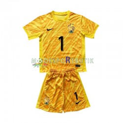 Frankrike Matchtröja Hugo Lloris 1 Målvakt Hemma Euro 2024 Kortärmad ,Fotbollsställ Barn