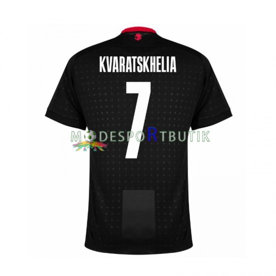Matchtröja Georgia Kvaratskhelia 7 Borta Euro 2024 Kortärmad ,Herr