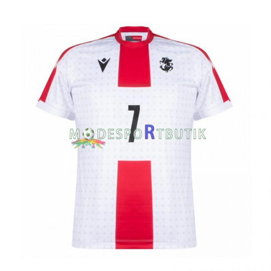 Matchtröja Georgia Kvaratskhelia 7 Hemma Euro 2024 Kortärmad ,Herr