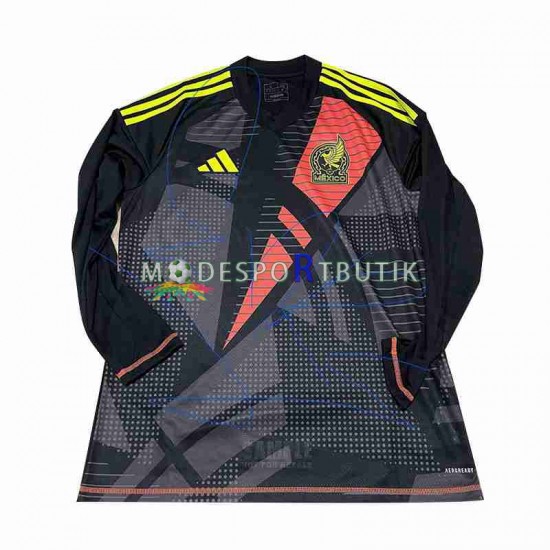 Mexiko Matchtröja Copa America Målvakt Hemma 2024 Långärmad ,Herr