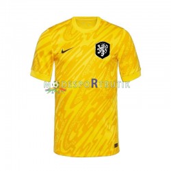 Nederländerna Matchtröja Målvakt Borta Euro 2024 Kortärmad ,Herr