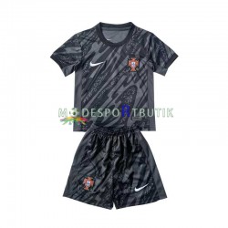 Portugal Matchtröja Målvakt Borta Euro 2024 Kortärmad ,Fotbollsställ Barn