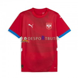 Serbien Matchtröja Hemma Euro 2024 Kortärmad ,Herr