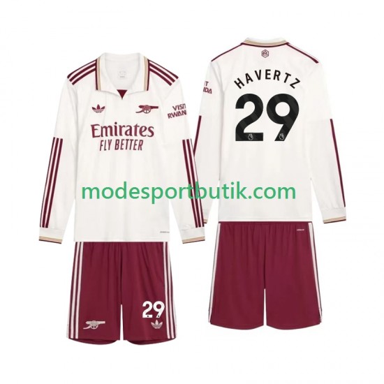 Arsenal Matchtröja Havertz 29 Tredje 2025-2026 Långärmad ,Fotbollsställ Barn