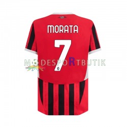 AC Milan Matchtröja Alvaro Morata 7 Hemma 2024-2025 Kortärmad ,Herr