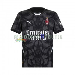 AC Milan Matchtröja Svart Målvakt Hemma 2024-2025 Kortärmad ,Herr