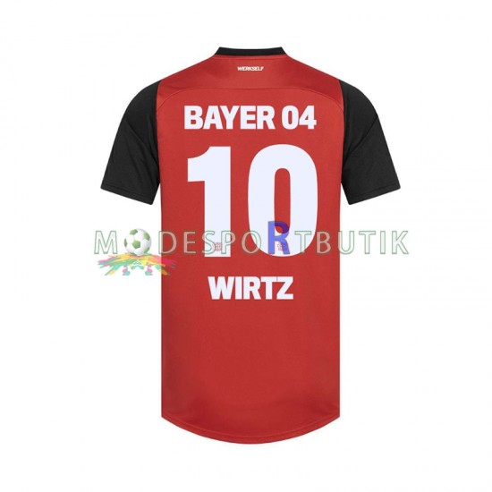 Bayer 04 Leverkusen Matchtröja Florian Wirtz 10 Hemma 2024-2025 Kortärmad ,Herr