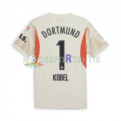 Borussia Dortmund Matchtröja Gregor Kobel 1 Målvakt Hemma 2024-2025 Kortärmad ,Herr