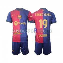 FC Barcelona Matchtröja UCL Font Lamine Yamal 19 Hemma 2024-2025 Kortärmad ,Fotbollsställ Barn