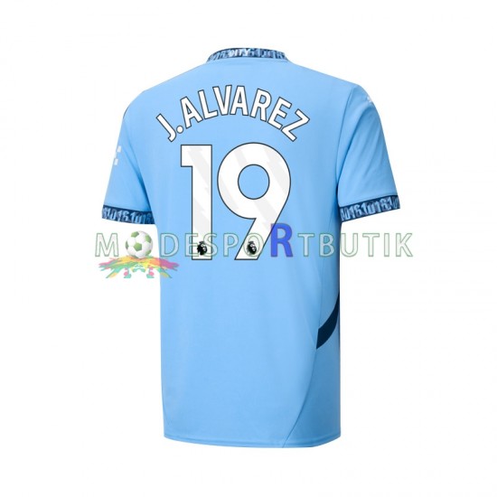 Manchester City Matchtröja Julian Alvarez 19 Hemma 2024-2025 Kortärmad ,Herr