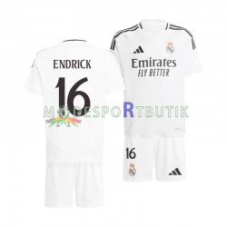Real Madrid Matchtröja ENDRICK 16 Hemma 2024-2025 Kortärmad ,Fotbollsställ Barn Real Madrid Matchtröja ENDRICK 16 Hemma 2024-2025 Kortärmad ,Fotbollsställ Barn