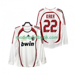 AC Milan Matchtröja KAKA 22 2007 Retro Borta 2006 Långärmad ,Herr