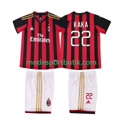 AC Milan Matchtröja KAKA 22 2013 2014 Retro Hemma Kortärmad ,Fotbollsställ Barn