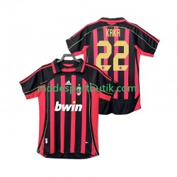 AC Milan Matchtröja KAKA 22 2007 Retro Hemma 2006 Kortärmad ,Herr