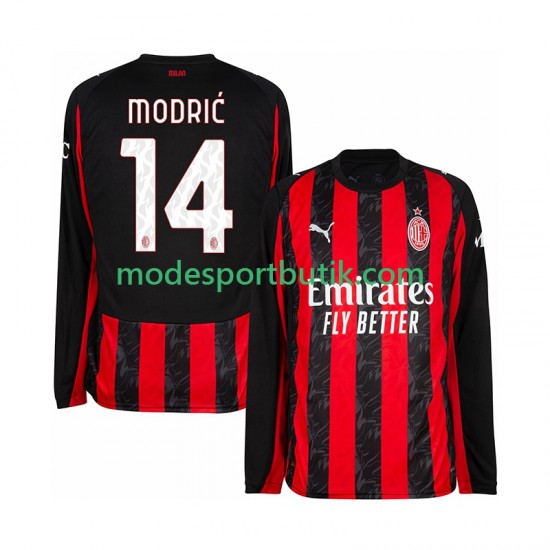 AC Milan Matchtröja Modrić Luca 14 Hemma 2025-2026 Långärmad ,Herr