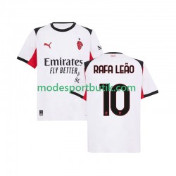 AC Milan Matchtröja Rafael Leao 10 Borta 2025-2026 Kortärmad ,Herr