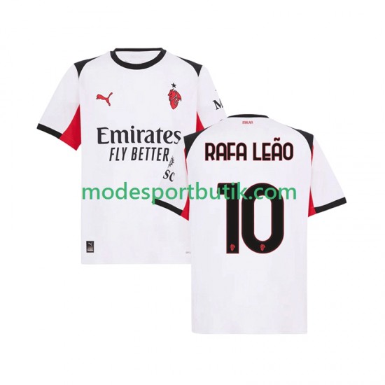 AC Milan Matchtröja Rafael Leao 10 Borta 2025-2026 Kortärmad ,Herr