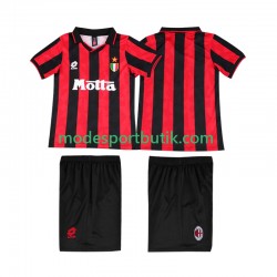 AC Milan Matchtröja 1993 1994 Retro Hemma Kortärmad ,Fotbollsställ Barn