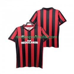AC Milan Matchtröja 1990 1991 Retro Hemma Kortärmad ,Herr
