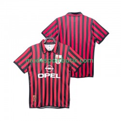 AC Milan Matchtröja 2000 Retro Hemma 1999 Kortärmad ,Herr