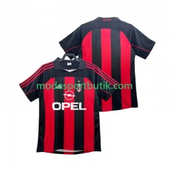 AC Milan Matchtröja 2000 Retro Hemma 2002 Kortärmad ,Herr
