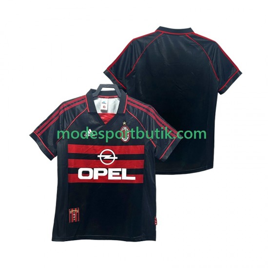 AC Milan Matchtröja Retro Tredje 1998 1999 Kortärmad ,Herr