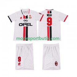 AC Milan Matchtröja WEAH 8 1996 1997 Retro Borta Kortärmad ,Fotbollsställ Barn