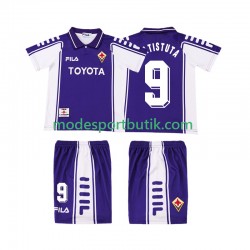 Fiorentina Matchtröja BASTUTA 9 2000 Retro Hemma 1999 Kortärmad ,Fotbollsställ Barn