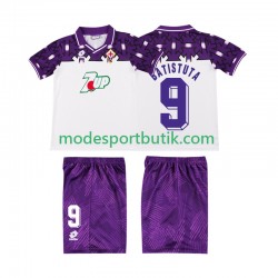 Fiorentina Matchtröja BATISTUTA 9 1992 1993 Retro Borta Kortärmad ,Fotbollsställ Barn