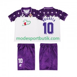 Fiorentina Matchtröja RUI COSTA 10 1992 1993 Retro Borta Kortärmad ,Fotbollsställ Barn
