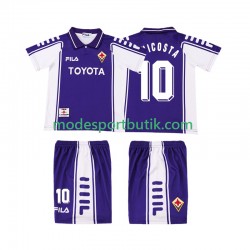 Fiorentina Matchtröja RUI COSTA 10 2000 Retro Hemma 1999 Kortärmad ,Fotbollsställ Barn