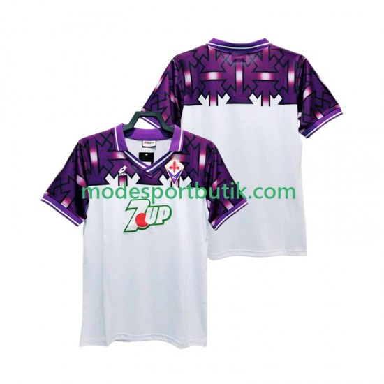 Fiorentina Matchtröja 1992 1993 Retro Borta Kortärmad ,Herr