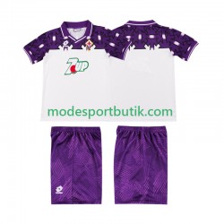 Fiorentina Matchtröja 1992 1993 Retro Borta Kortärmad ,Fotbollsställ Barn
