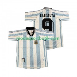 Argentina Matchtröja BATISUTA 9 Retro Hemma 1998 Kortärmad ,Herr