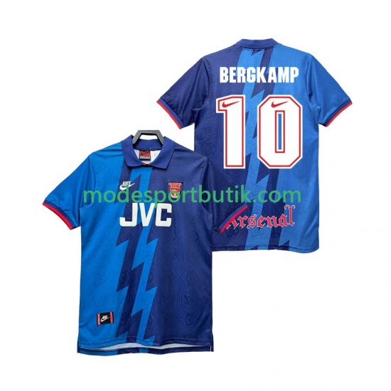 Arsenal Matchtröja BERGKAMP 10 1995 1996 Retro Borta Kortärmad ,Herr