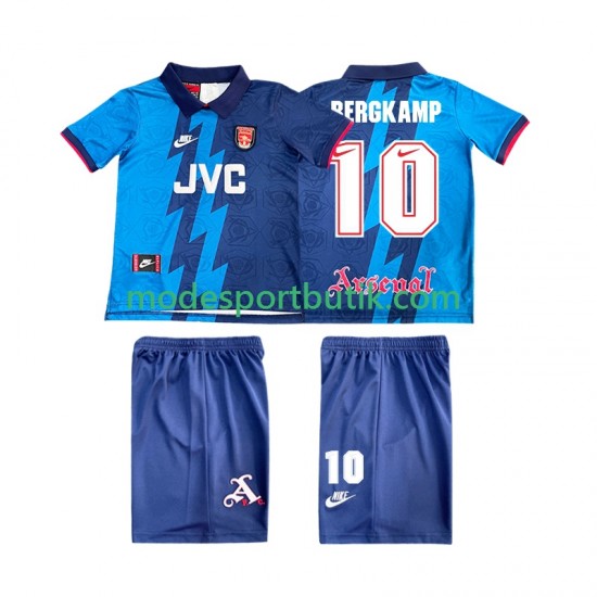 Arsenal Matchtröja BERGKAMP 10 1995 1996 Retro Borta Kortärmad ,Fotbollsställ Barn