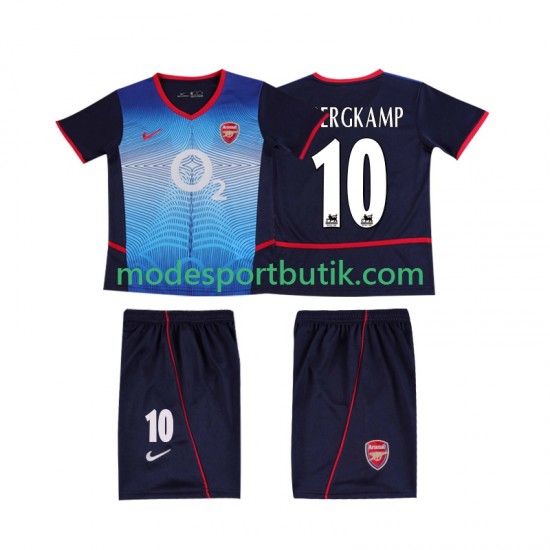 Arsenal Matchtröja BERGKAMP 10 Retro Borta 2002 2004 Kortärmad ,Fotbollsställ Barn
