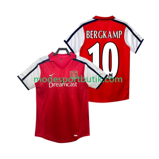 Arsenal Matchtröja BERGKAMP 10 2001 Retro Hemma 2002 Kortärmad ,Herr