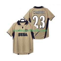 Arsenal Matchtröja CAMPBELL 23 2001 Retro Borta 2002 Kortärmad ,Herr