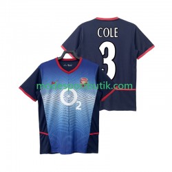 Arsenal Matchtröja COLE 3 Retro Borta 2002 2004 Kortärmad ,Herr