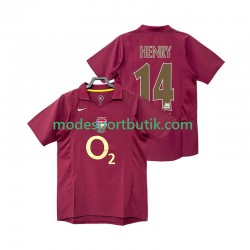 Arsenal Matchtröja Henry 14 2005 Retro Hemma 2006 Kortärmad ,Herr