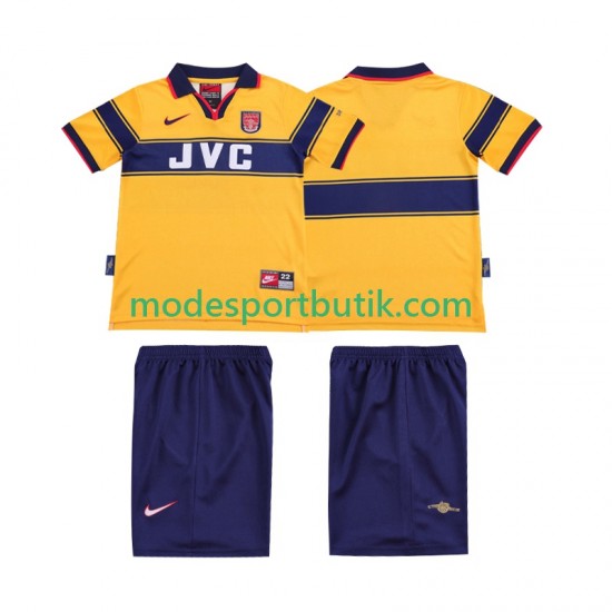 Arsenal Matchtröja 1997 Retro Borta 1999 Kortärmad ,Fotbollsställ Barn