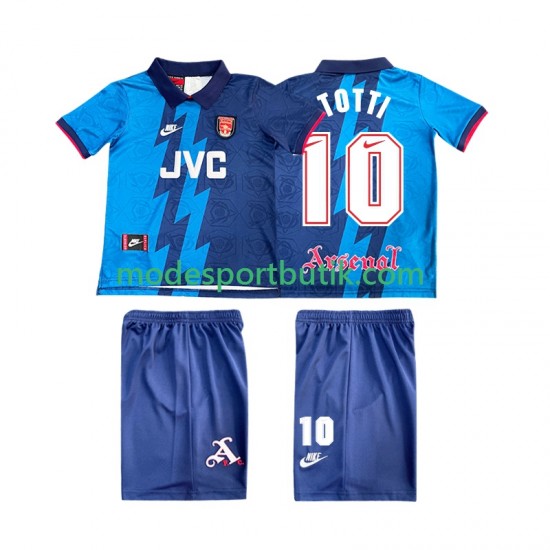 Arsenal Matchtröja TOTTI 10 1995 1996 Retro Borta Kortärmad ,Fotbollsställ Barn