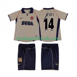 Arsenal Matchtröja Thierry Henry 14 2001 Retro Borta 2002 Kortärmad ,Fotbollsställ Barn