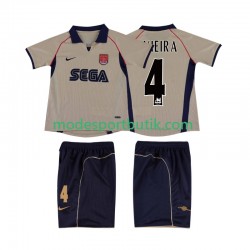 Arsenal Matchtröja VIEIRA 4 2001 Retro Borta 2002 Kortärmad ,Fotbollsställ Barn