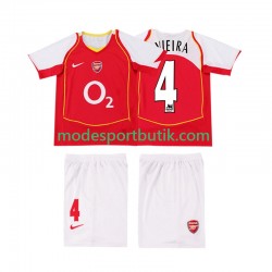 Arsenal Matchtröja VIEIRA 4 2005 Retro Hemma 2004 Kortärmad ,Fotbollsställ Barn